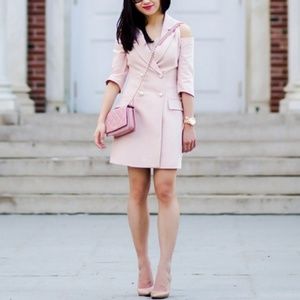 one shoulder blazer dress zara